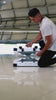 video of the white collapsible dog crate getting set up